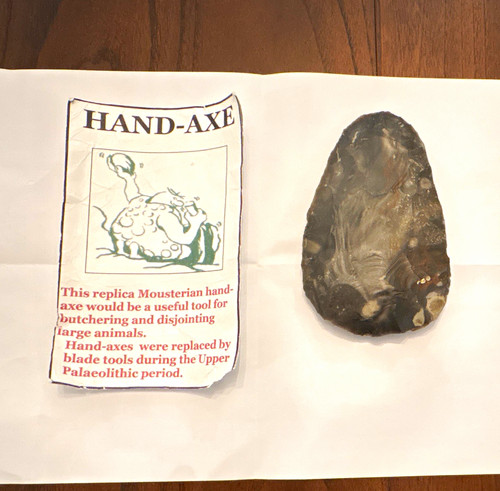 Replica mousterian hand - mousterian, hand-axe